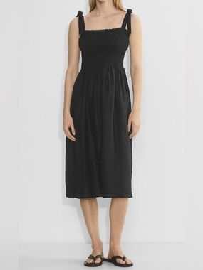 aritzia orchestra dress black lmk if yall want more voiceover/grwm vids 